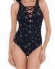 Magicsuit® Magicsuit® Lucky Stars Steffi Lace-Up Front One-Piece Swimsuit - 1