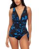Magicsuit Magicsuit Sketchbook Celine Gathered Side Tie Swimsuit - 1