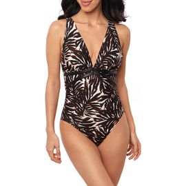Magicsuit® Magicsuit® Ventana Evangeline Plunge Neck One-Piece Swimsuit