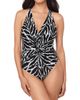 Magicsuit Women's Sand Tracks Drew Zebra Print One-Piece Swimsuit - 2