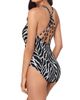Magicsuit Women's Sand Tracks Drew Zebra Print One-Piece Swimsuit - 3