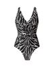 Magicsuit Women's Sand Tracks Drew Zebra Print One-Piece Swimsuit - 5