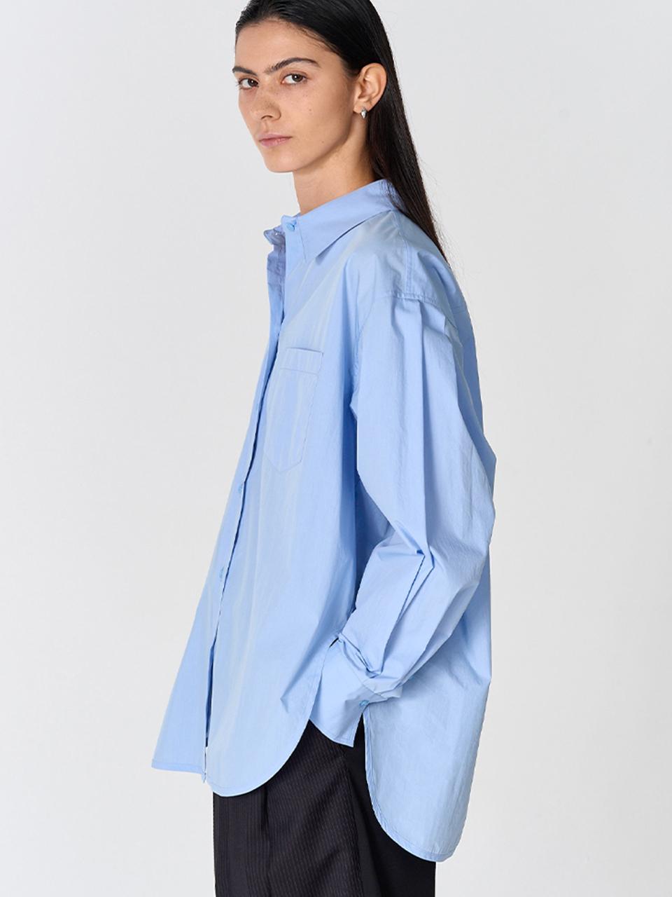 MAGJAY Crossed Two-way Shirt [Blue]