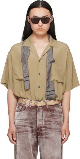 Magliano Magliano Beige Pasolini Short Sleeve Shirt