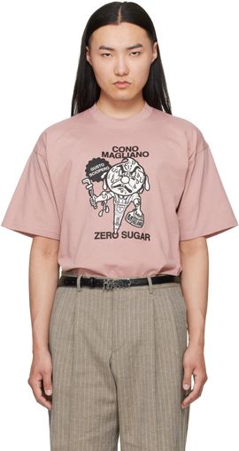 Magliano Magliano Pink 'Gusto Sciopero' T-shirt