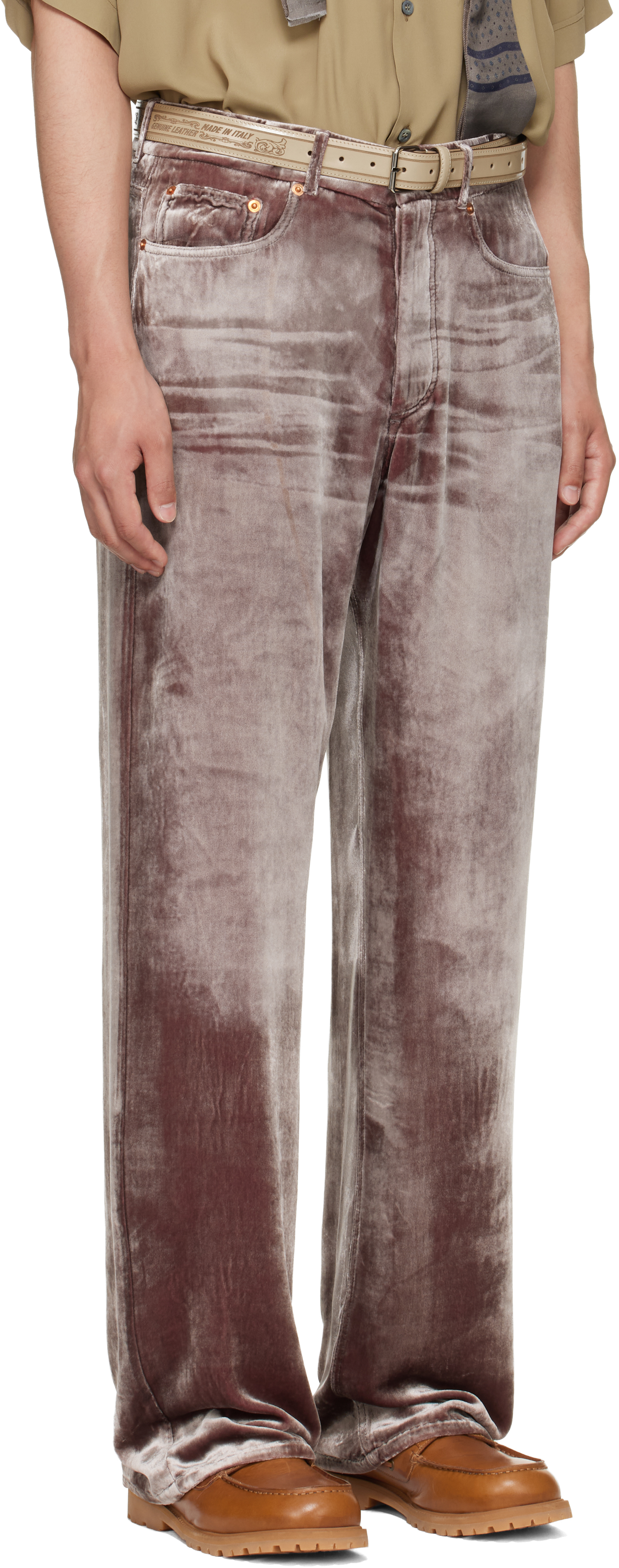 Magliano - Pink Laser Flattone Silk Jeans