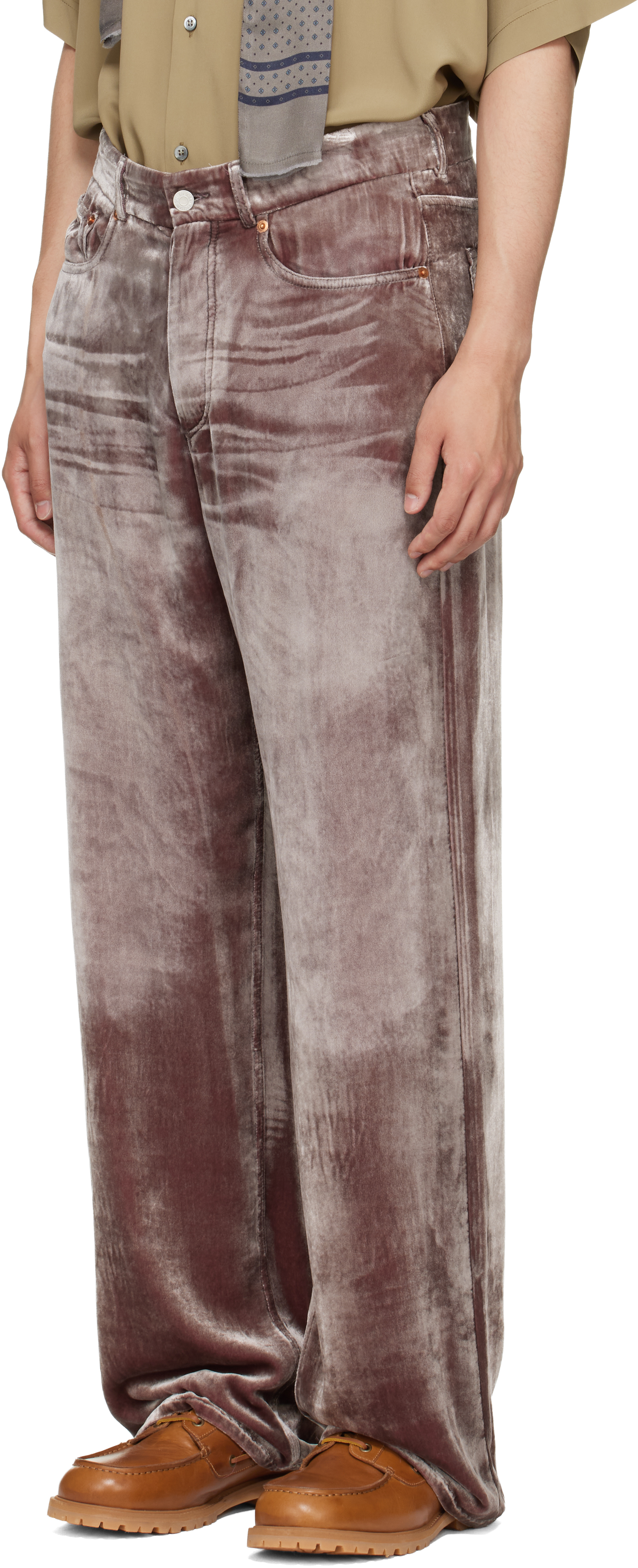 MAGLIANO 21aw デニム Magliano - Pink Laser Flattone Silk Jeans
