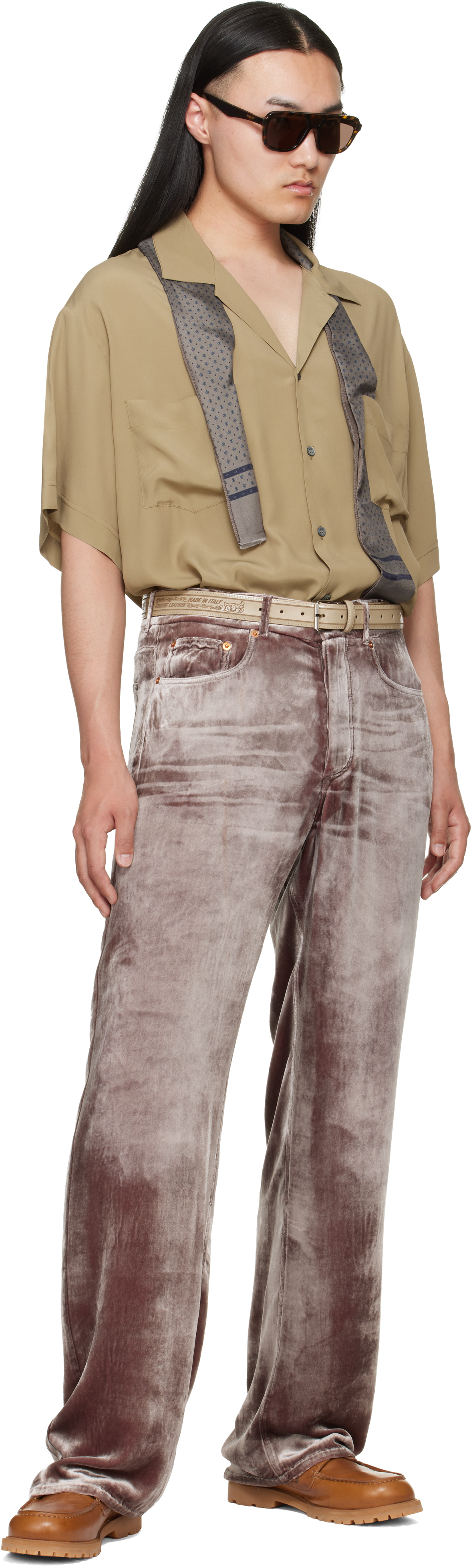 Magliano - Pink Laser Flattone Silk Jeans