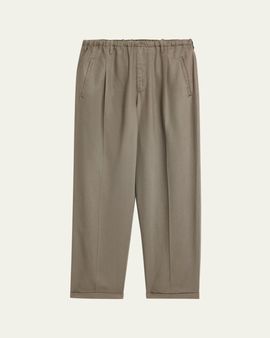 Magliano Men's Lyocell Peoples Pleated Wide-Leg Pants