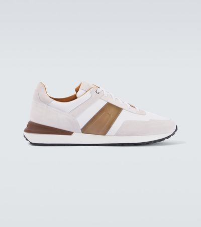 Magnanni Magnanni Grafton leather-trimmed sneakers