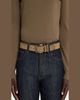 Magnanni Men's Eastwood Textured Suede Leather Belt, Taupe - 2
