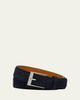 Magnanni Men's Telante Suede Leather Belt - 1