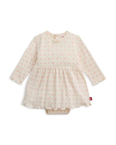 Magnetic Me Magnetic Me Girls' Heart & Bow Pointelle Bodysuit Dress
