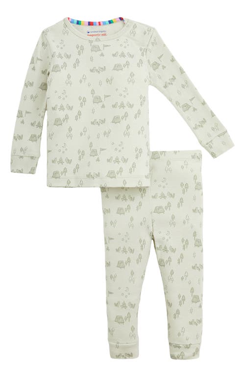 Magnetic Me Magnetic Me Kids' Base Camp Buddies Organic Cotton Two-Piece Fitted Pajamas