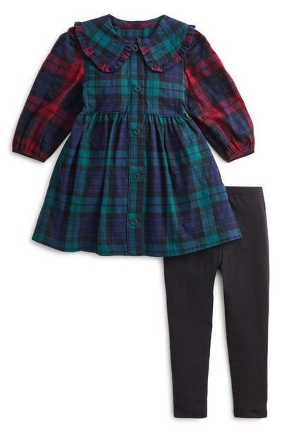Magnetic Me Magnetic Me Kids' Flannel Dress & Leggings Set