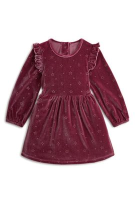 Magnetic Me Magnetic Me Kids' Star Print Velour Dress