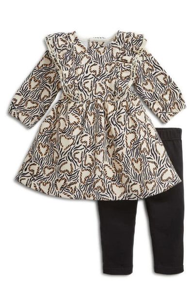 Magnetic Me Magnetic Me Kids' Wild Side French Terry Dress & Leggings Set