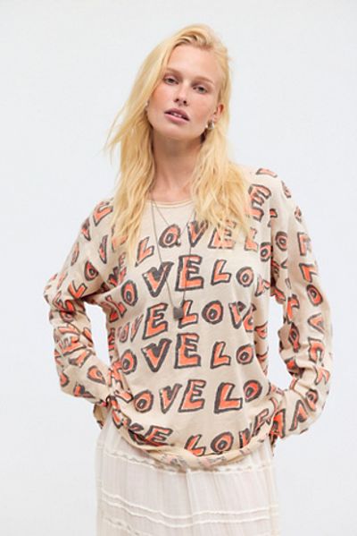 Magnolia Pearl Magnolia Pearl All Over Love Viggo Printed Long-Sleeve Top