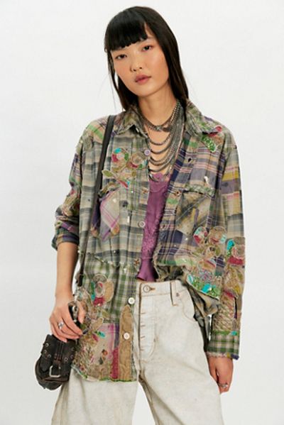 Magnolia Pearl Magnolia Pearl Applique Kelly Western Button Down Shirt