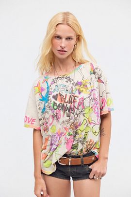 Magnolia Pearl Magnolia Pearl Neon Bluebonnet Graffiti Tee