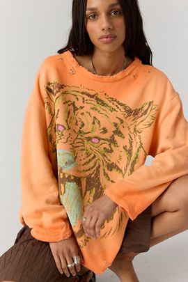 Magnolia Pearl Magnolia Pearl Tiger Face Hermosa Sweatshirt