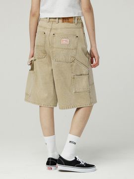 MAGOODGAN Bernard Carpenter Denim Shorts [Beige] (7915)