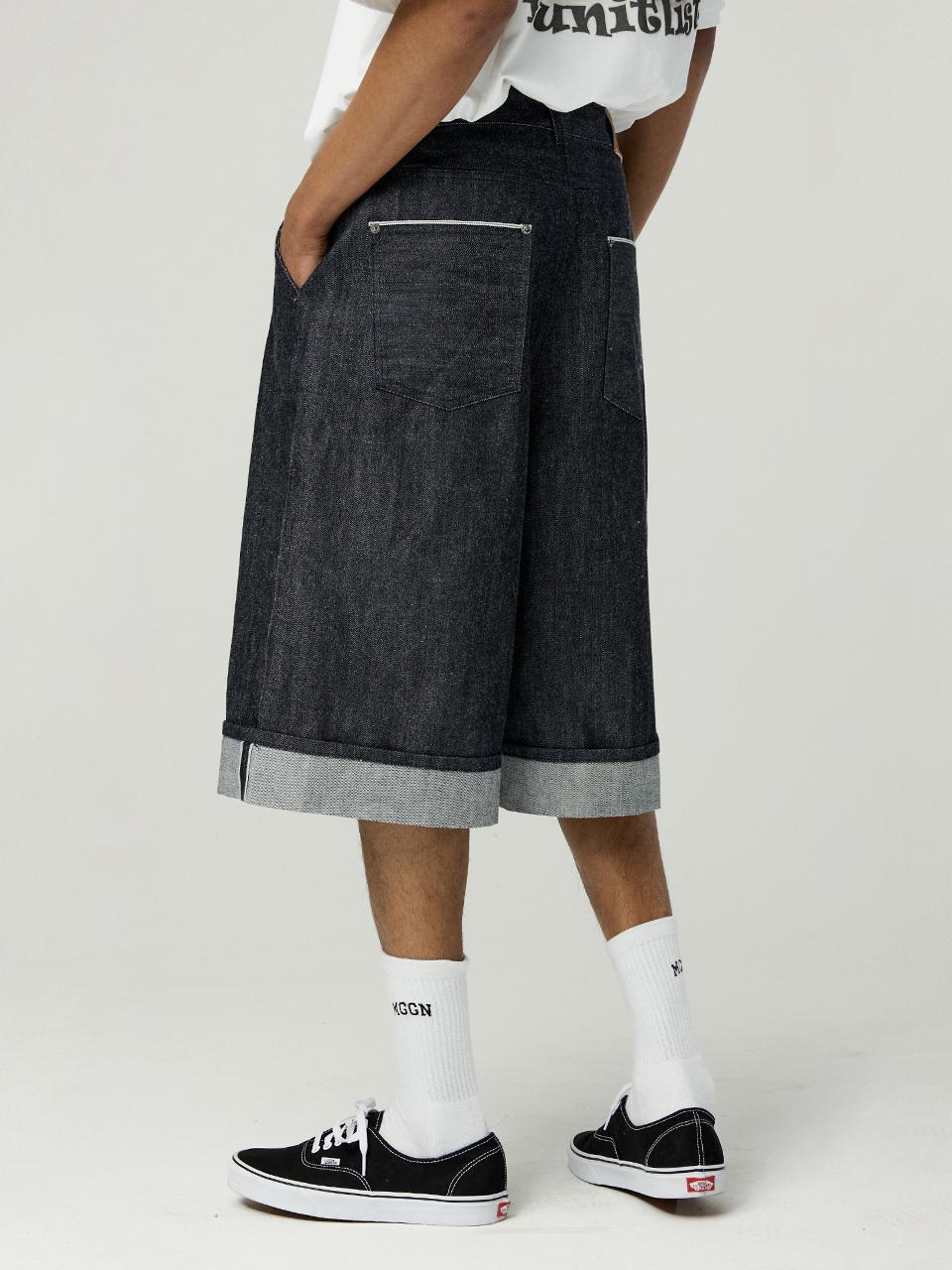 MAGOODGAN Bernard Selvedge Raw Bermuda Shorts (7913)