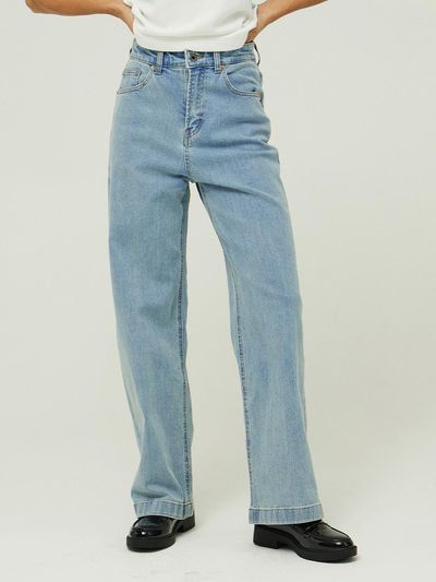 MAGOODGAN Fatro 7601 Wide Fit Denim Pant (Light Indigo)