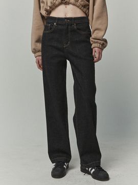 MAGOODGAN Fatro 7601 Wide Fit Denim Pants (Black)
