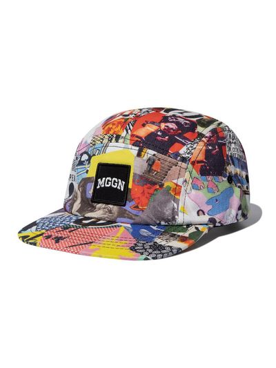 MAGOODGAN Headwear 9305 Collage Print Camp Cap_Color