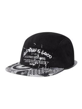 MAGOODGAN Headwear 9306 Collage Color Black Camp Cap_Black