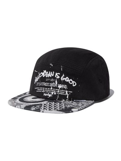 MAGOODGAN Headwear 9306 Collage Color Black Camp Cap_Black