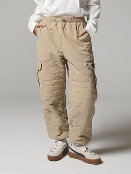 MAGOODGAN Jogger 4121 Cargo Beige Quilted Pants