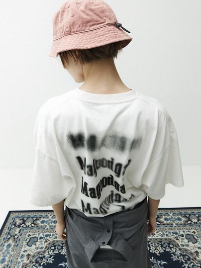 MAGOODGAN Oversized Back Art 3547 Swagver T-shirt - White