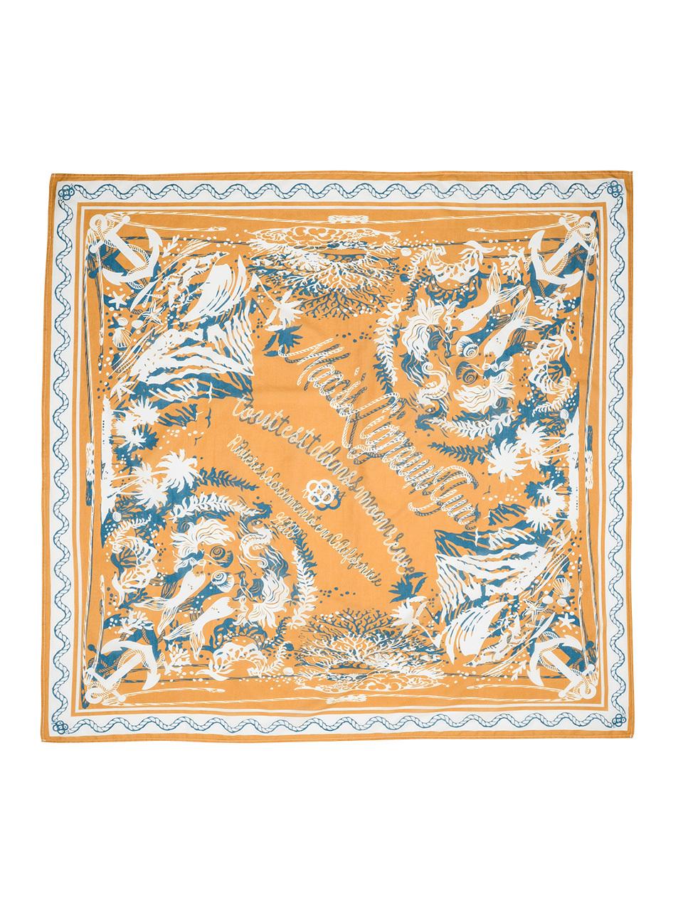MAGOODGAN Paisley Big Size Cotton Bandana (9208) [Mustard]