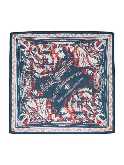 MAGOODGAN Paisley Cotton Bandana (9207) [Navy]