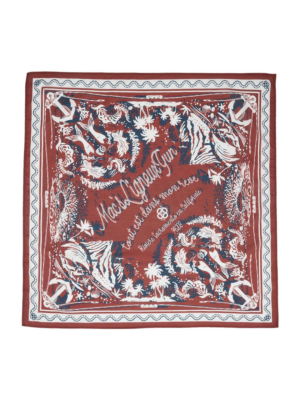 MAGOODGAN Paisley Cotton Bandana (9207) [RED]