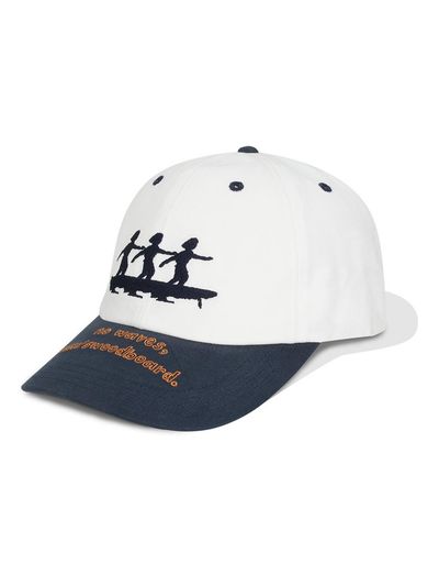 MAGOODGAN Surfer Contrast Cotton Ball Cap [White] (9318)