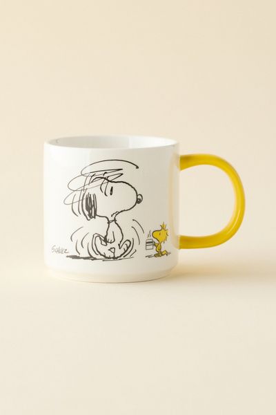 Magpie Magpie Peanuts Snoopy & Woodstock Ceramic Mug in Assorted at Urban Outfitters