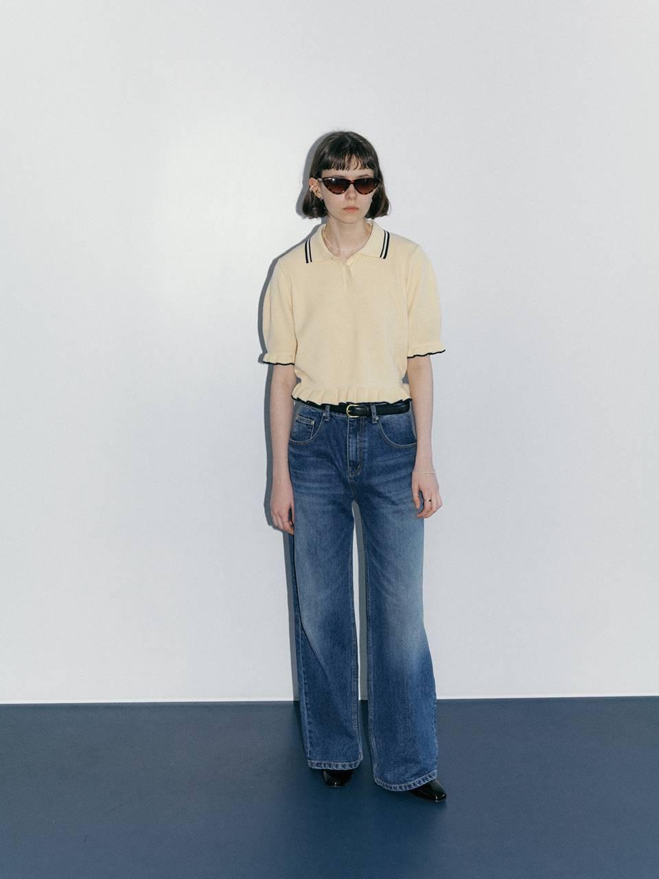 mais Long Wide Denim Pants_Blue