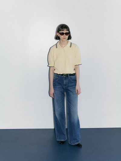 mais Long Wide Denim Pants_Blue