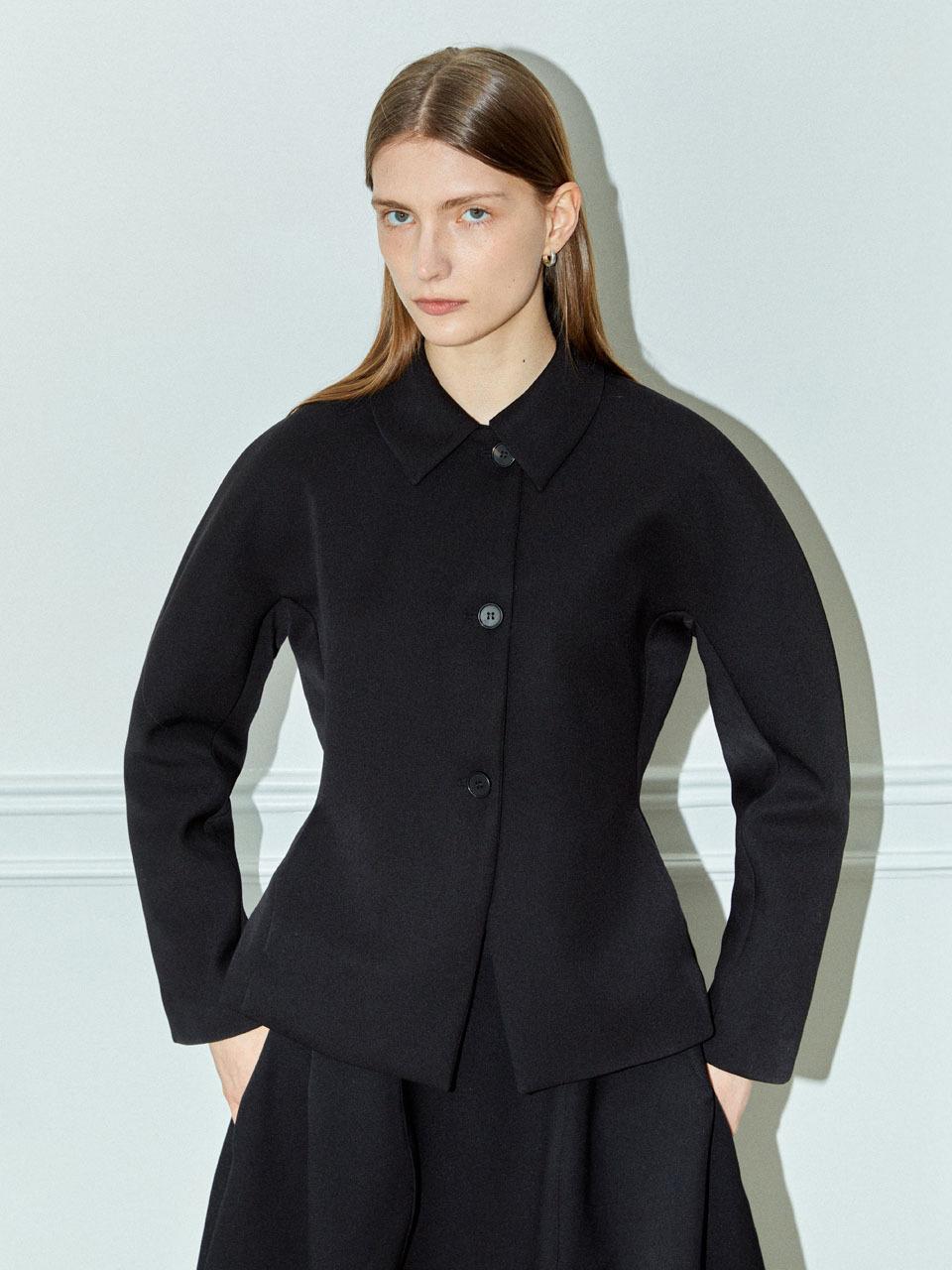 mais PETAL RAGLAN JACKET [BLACK]