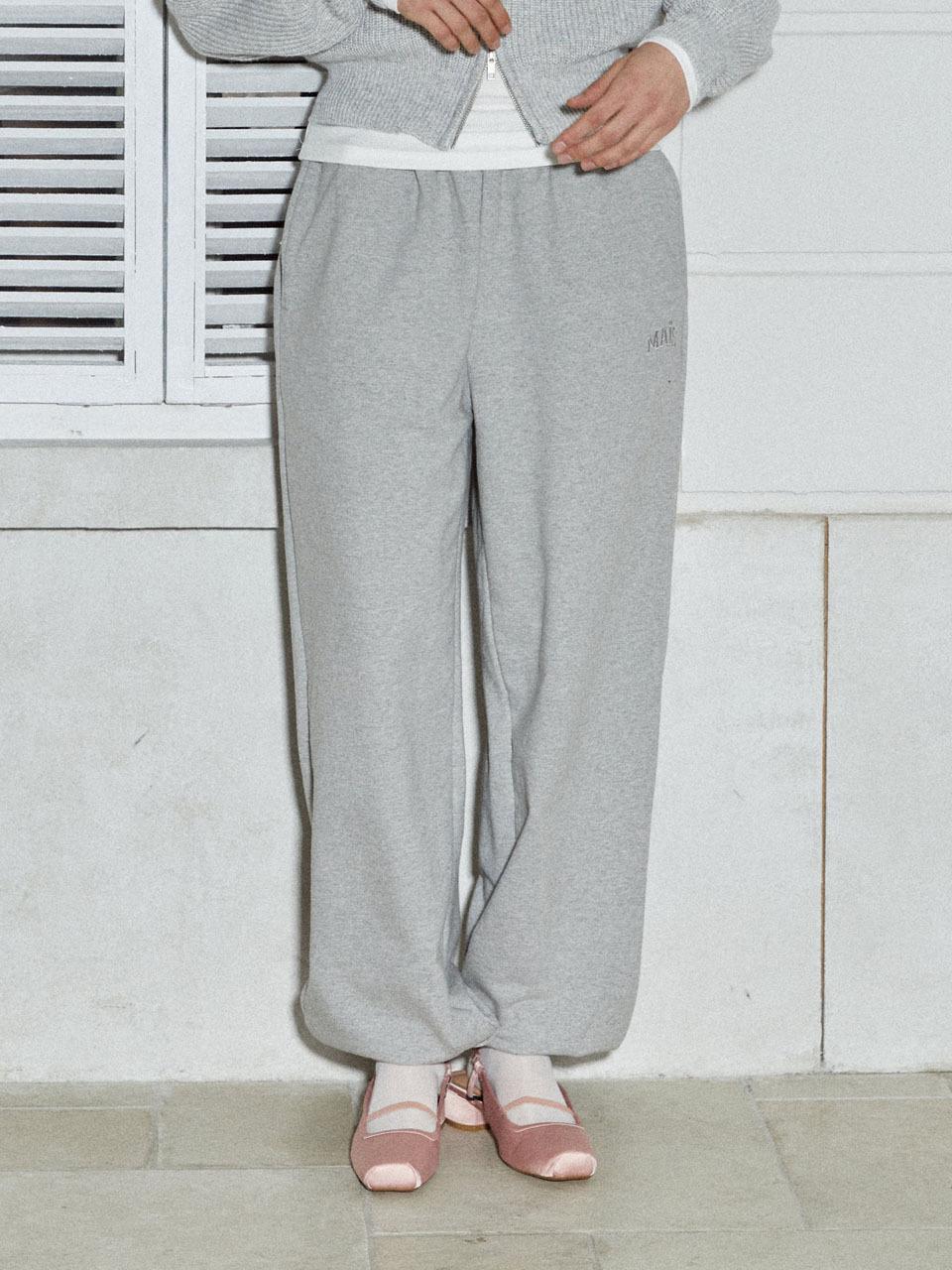 mais PETIT MAIS LOGO SWEAT PANTS [GRAY]