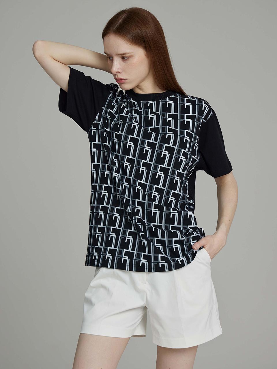 MAISON246 246 FULL LOGO UNISEX T - SHIRT BLACK