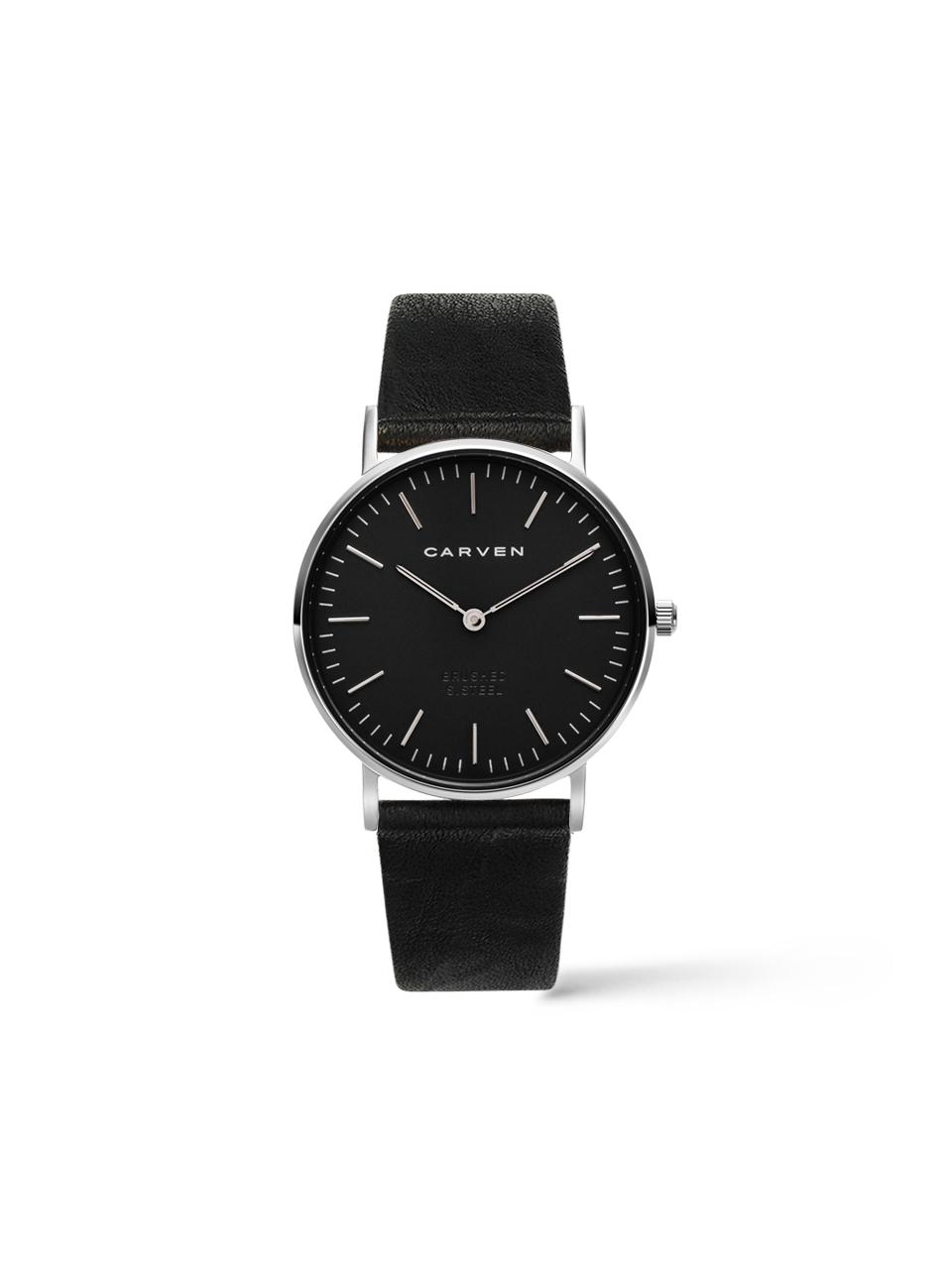 MAISON246 [CARVEN] Women's leather watch CV602S - BK/R. BK