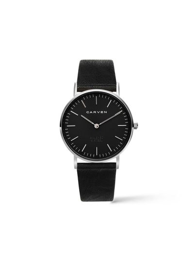 MAISON246 [CARVEN] Women's leather watch CV602S - BK/R. BK