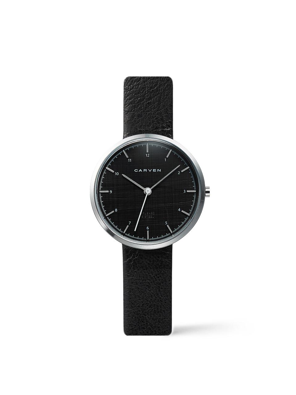 MAISON246 [CARVEN] Women's leather watch CV610S - BK/BK (Q)
