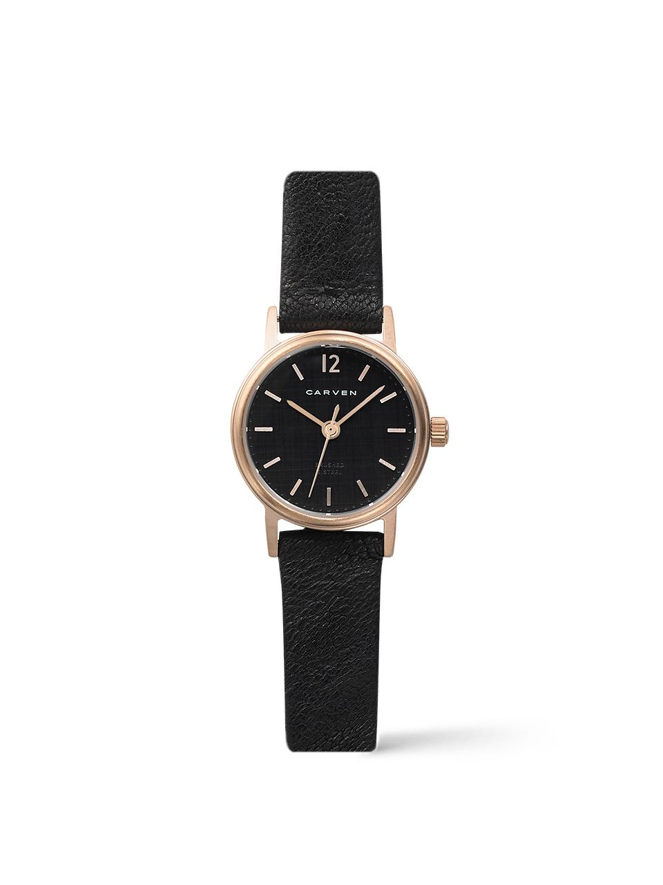 MAISON246 [CARVEN] Women's leather watch CV611 - RBK/BK