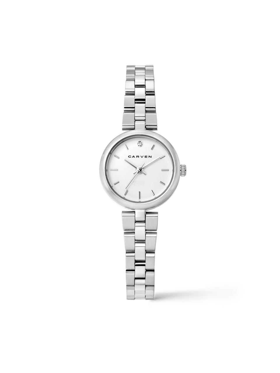 MAISON246 [CARVEN] Women's Metal Watch CV621 - WH/SV
