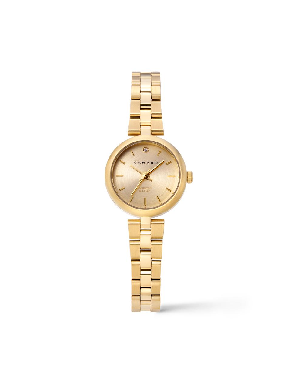MAISON246 [CARVEN] Women's Metal Watch CV621 - YE/GD